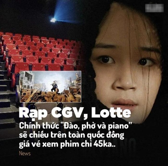 Thông tin được đăng tải trên một số fanpage lẫn hội nhóm về phim ảnh. (Ảnh chụp màn hình)