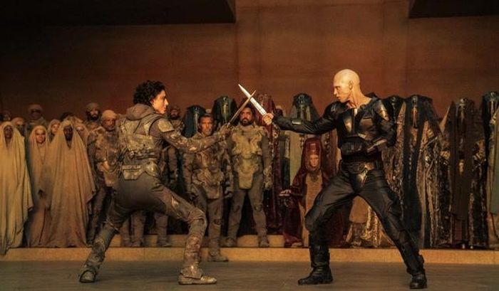 Paul Atreides và Feyd-Rautha (phải)