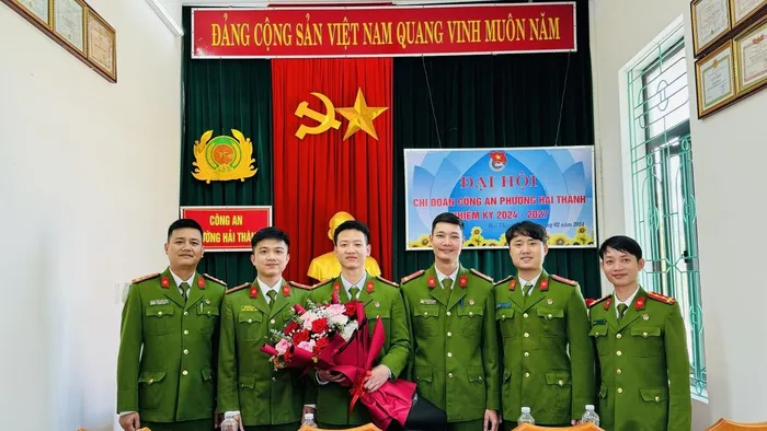 Ra mắt BCH chi đoàn thanh niên Công an xã tại Tp. Đồng Hới (Quảng Bình)