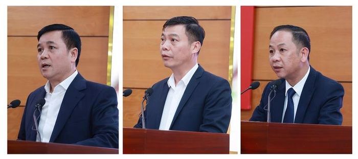  Các đại biểu tham luận về kinh nghiệm thực hiện công tác cải cách hành chính. 