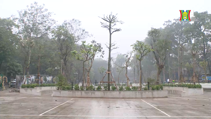 UBND quận Ba Đình đã cho chỉnh sửa góc cạnh các ghế ngồi, bồn hoa đồng thời trồng thêm cây để phủ kín không gian xanh tại đây