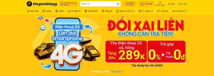 Người sử dụng điện thoại 2G có thể tới hệ thống đại lý của chuỗi Thế giới di động để nâng cấp điện thoại