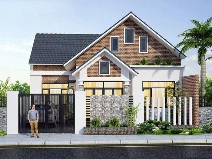 Mẫu nhà có chi phí xây dựng 1 tỷ được thiết đơn giản. (Ảnh: Vinavic)