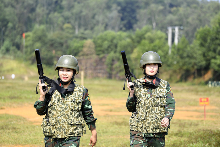 Vẻ đẹp tự tin trên thao trường. 