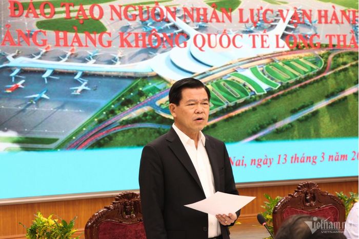 Bí thư Tỉnh ủy Đồng Nai phát biểu về việc quy hoạch 1.000ha cho các cơ sở đào tạo nhân lực vùng sân bay Long Thành.