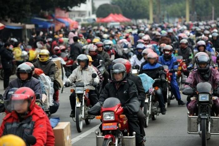 Bắc Kinh lần đầu tiên đưa ra thông báo hạn chế việc đi lại của xe máy vào năm 1985
