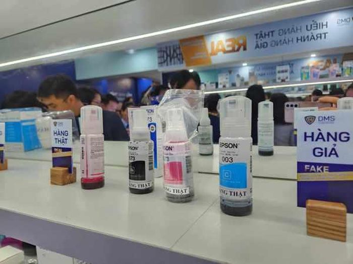 Sản phẩm mực in EPSON bị làm giả tràn lan, khó phân biệt thật- giả