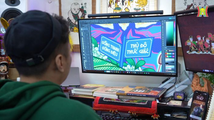 Chung là một nghệ sĩ vẽ tranh minh họa tự do trên các chất liệu digital (Kỹ thuật số)