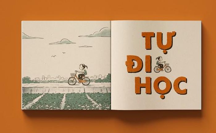 Minh họa trong sách “Học sinh chúng mình 2000 hồi ấy”