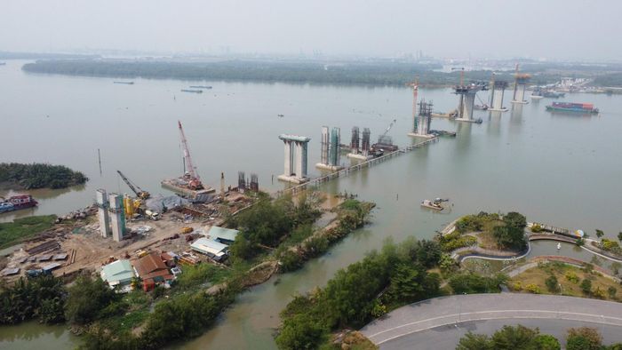 Cầu Nhơn Trạch (huyện Nhơn Trạch, tỉnh Đồng Nai) nằm trong dự án Vành đai 3 thành phố Hồ Chí Minh.
