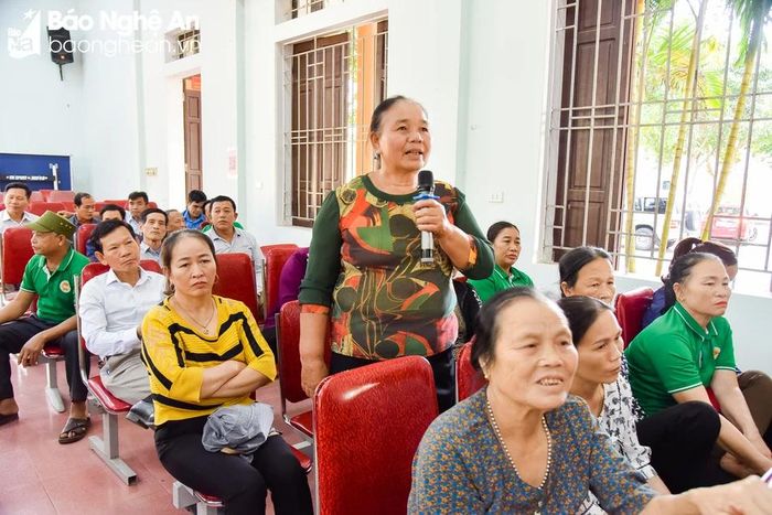  Các hội viên nông dân trao đổi tại hội nghị. Ảnh: TL 