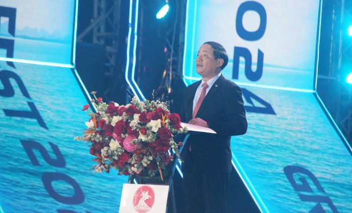 Chủ tịch UBND tỉnh Bình Định Phạm Anh Tuấn phát biểu tại sự kiện
