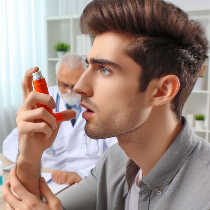 Người bệnh hen sử dụng bình hít cần tuân thủ đúng hướng dẫn của thầy thuốc.