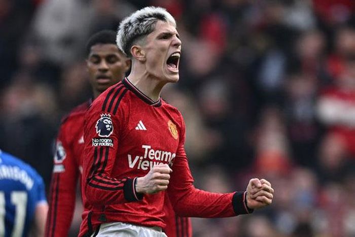Alejandro Garnacho đang có phong độ cao trong màu áo Manchester United. Ảnh: Manchester Evening News