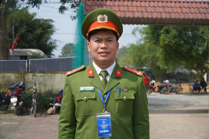 Anh Lò Văn Hiệp - Bí thư Đoàn Thanh niên Công an huyện Điện Biên Đông, tỉnh Điện Biên