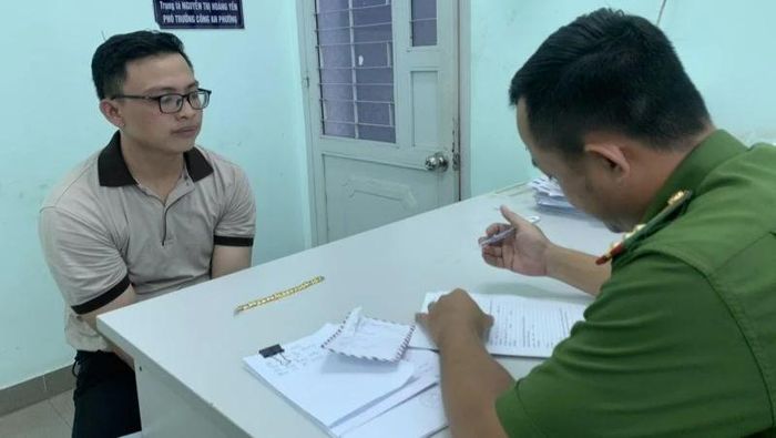 Đối tượng Nguyễn Minh Kiệt khai nhận hành vi phạm tội.