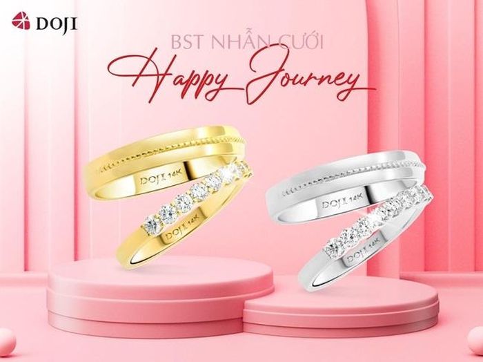 “Happy Journey” giúp cặp đôi lưu giữ hành trình yêu hạnh phúc. Ảnh: DOJI