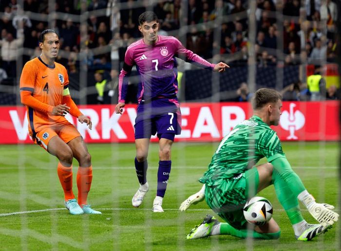 Kai Havertz suýt chút nữa đưa chủ nhà vượt lên dẫn trước