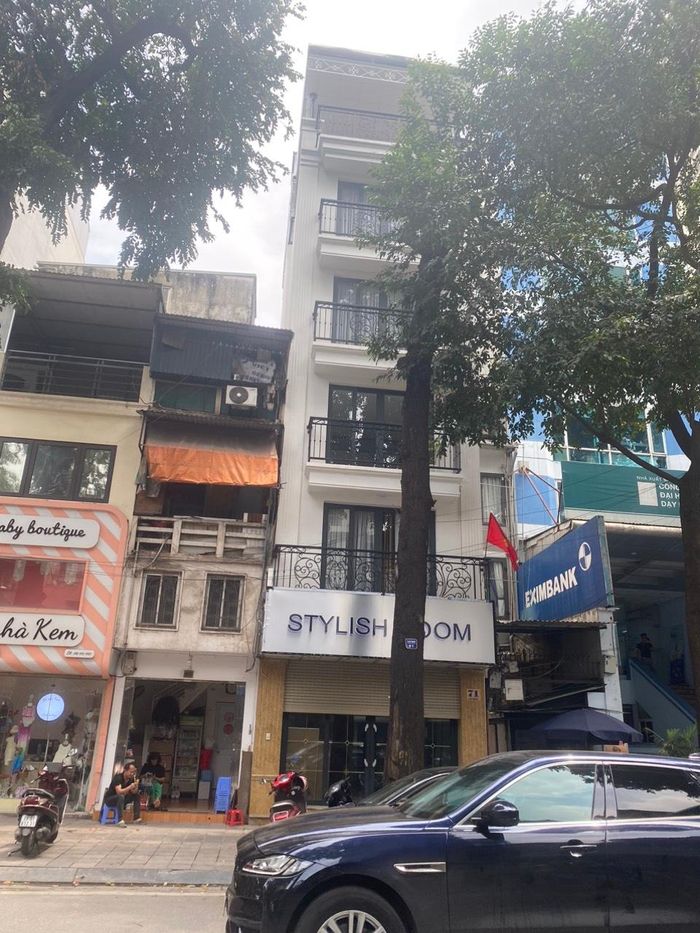 Cây sao đen trước cửa số nhà 71 đã từng bị đổ axid để bức tử cách đây vài năm.