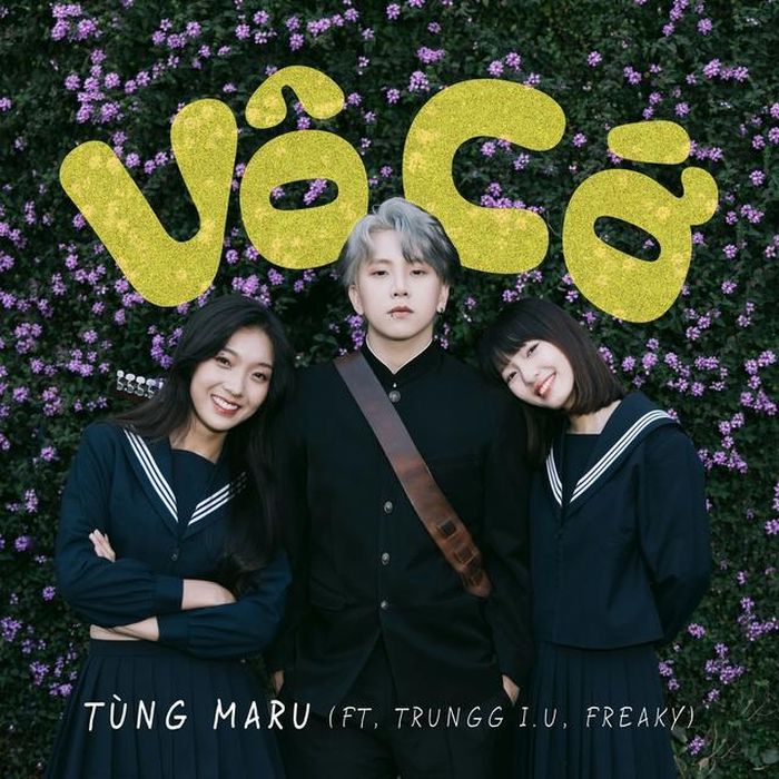 Tùng Maru bên hai diễn viên trong MV "Vô cớ"