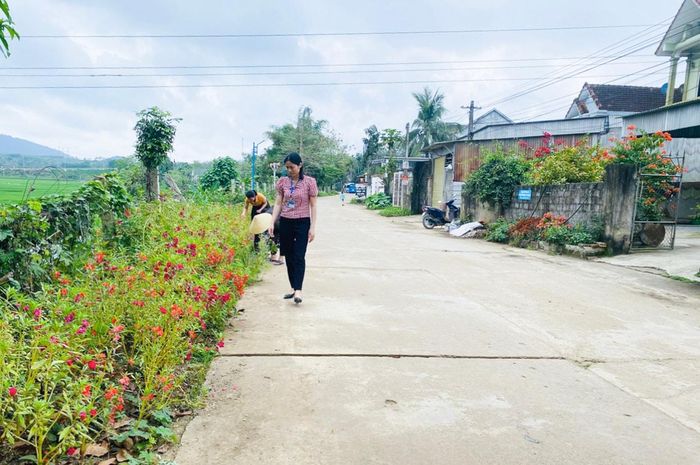  Cảnh quan, hạ tầng ở xã Nghĩa Mỹ (thị xã Thái Hòa) được chỉnh trang, nâng cấp. Ảnh: Mai Hoa 