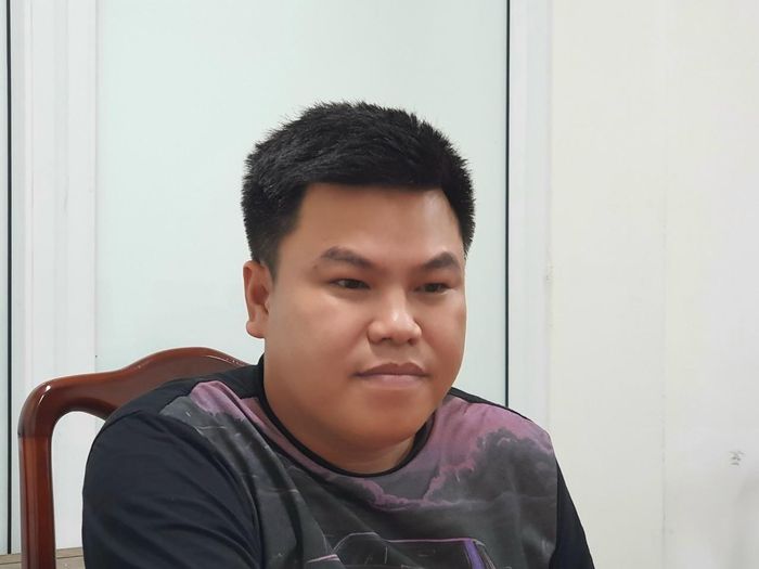 Nguyễn Văn Lưu tại cơ quan công an.