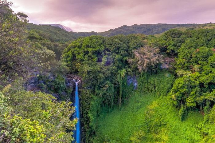 Tọa lạc trong Công viên Quốc gia Haleakala, đường mòn Pipiwai sẽ đưa bạn đi khoảng 4 dặm (6,4 km) đến chân Thác Waimoku tuyệt đẹp