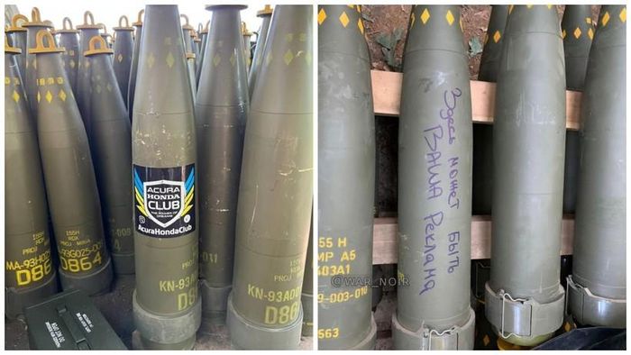 Các loại đạn pháo chùm M864 và M483A1 được Mỹ viện trợ Quân đội Ukraine. 