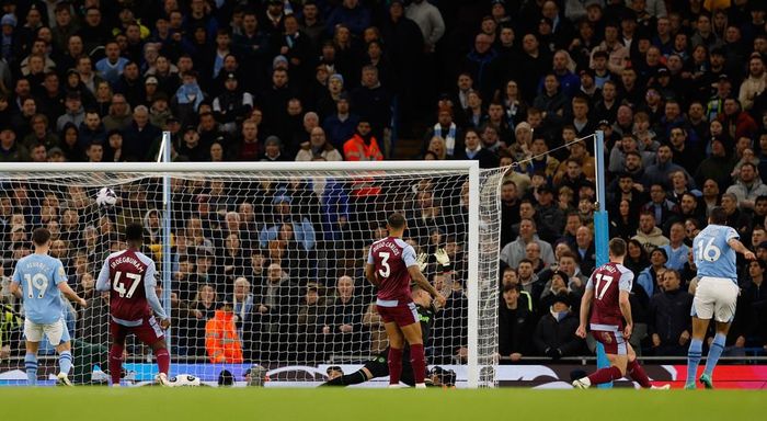 Ngay phút 11, Rodri đã mở tỷ số cho Man City