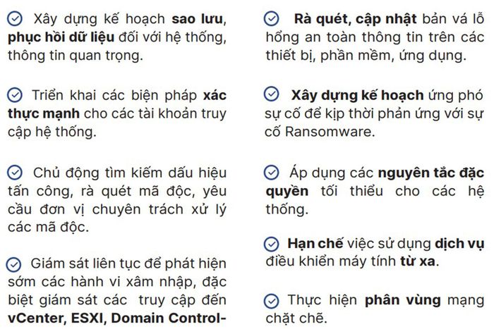 9 biện pháp phòng chống tấn công ransomware các tổ chức, doanh nghiệp cần triển khai. Ảnh: NCSC