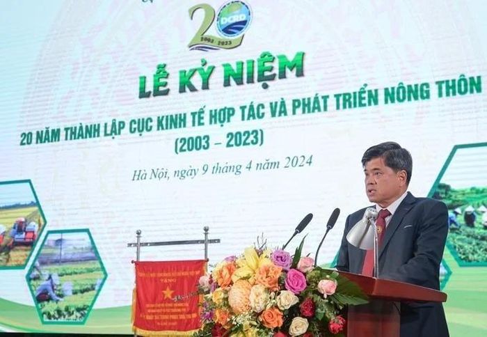 Thứ trưởng Bộ NN&amp;PTNT Trần Thanh Nam phát biểu tại lễ kỷ niệm 20 năm thành lập Cục KTHT&amp; PTNT. Ảnh: Tùng Đinh