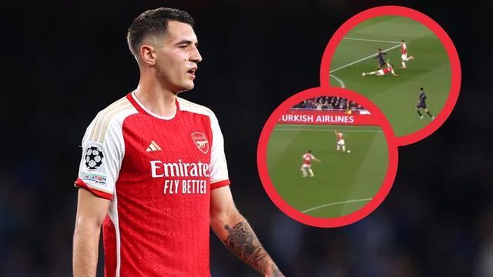 Kiwior bị chỉ trích khi Arsenal thủng lưới