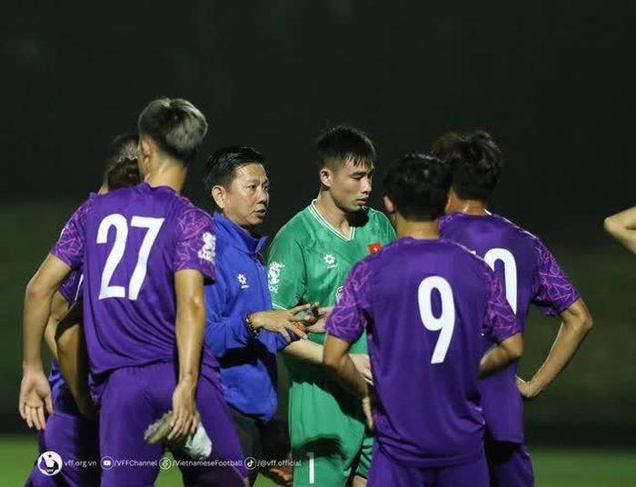 Văn Chuẩn trong trận giao hữu với U23 Jordan vừa qua. Ảnh: VFF