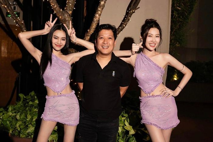 Trường Giang chúc mừng hai đàn em đón tuổi mới.