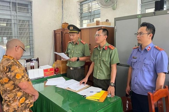 Đối tượng Lê Quốc Hùng bị khởi tố. Ảnh: Công an