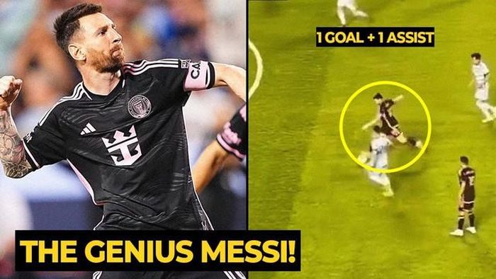 Messi đã góp 1 bàn và 1 kiến tạo cho Inter Miami
