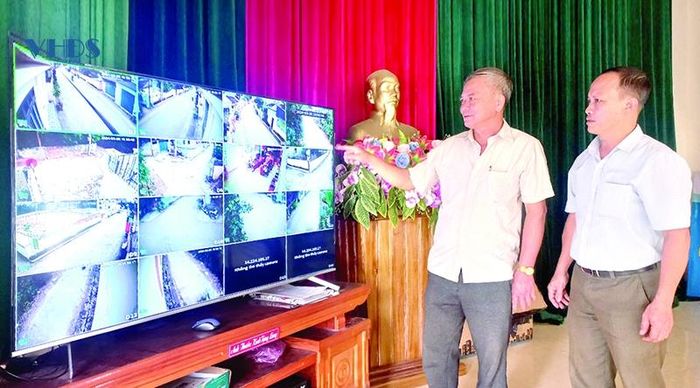 Hệ thống camera giám sát an ninh tại thôn Đồng Tình, xã Định Hưng (Yên Định).