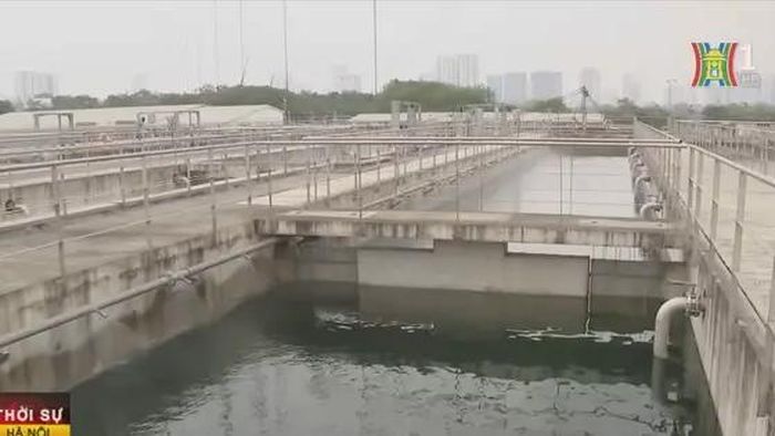 Các ống cống thu gom nước thải, đẩy về nhà máy xử lý nước thải Yên Xá.