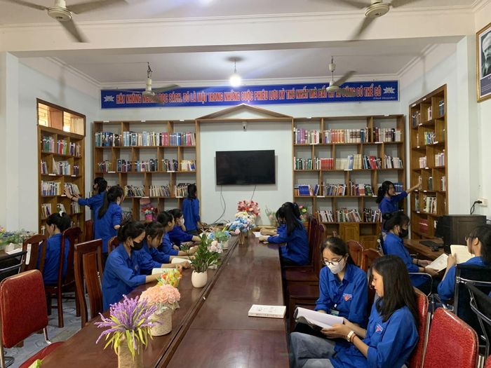  Mô hình Ngôi nhà trí tuệ ở Trường THPT Nguyễn Sỹ Sách. Ảnh: NTCC 