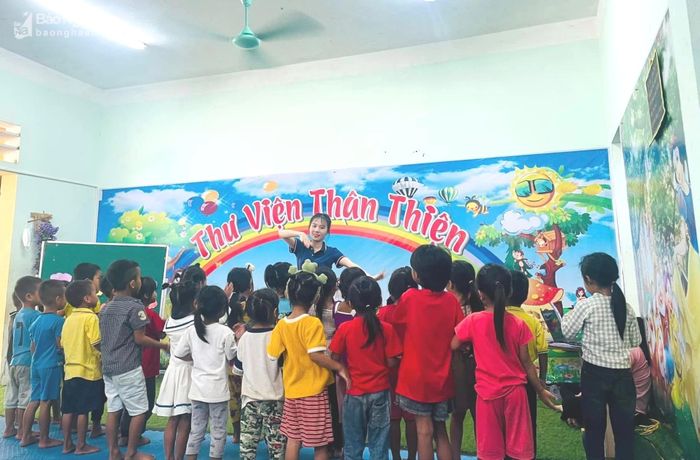  Mô hình thư viện thân thiện được xây dựng ở nhiều nhà trường. Ảnh: NTCC 
