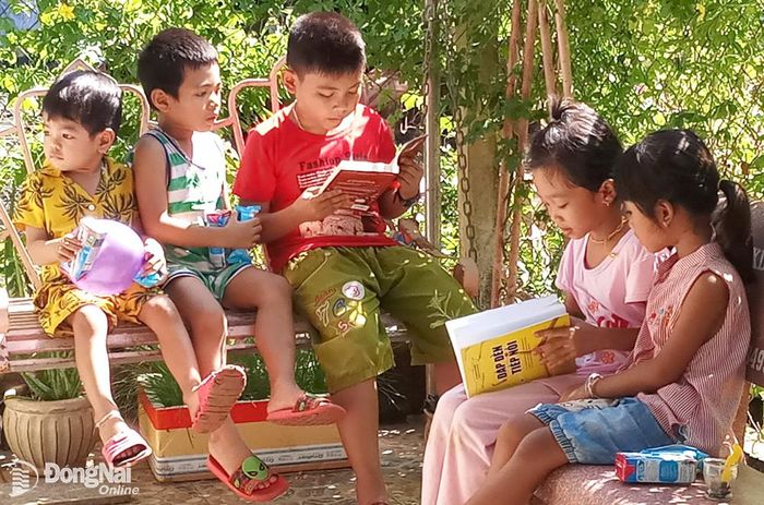 Một không gian đọc sách của các em thiếu nhi trên địa bàn phường Bảo Vinh, thành phố Long Khánh. Ảnh:CTV