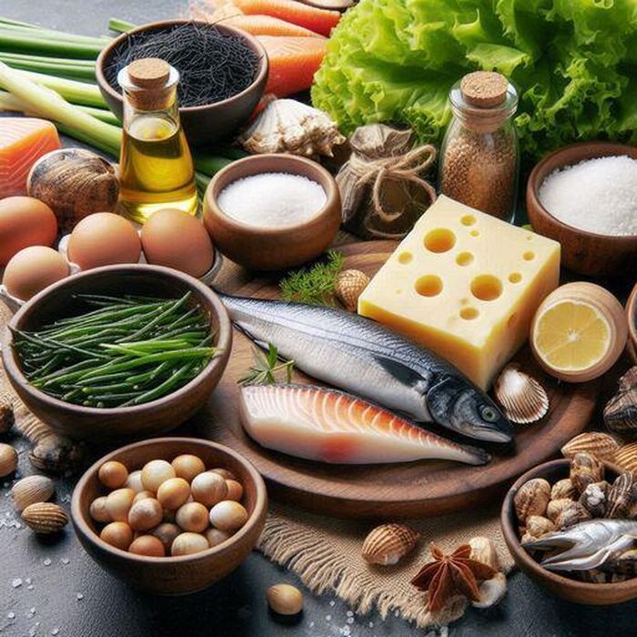 Các thực phẩm giàu iốt.