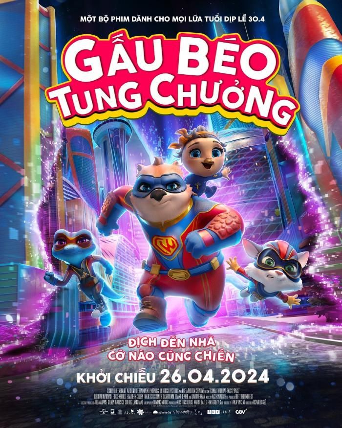 Poster phim Gấu béo tung chưởng.