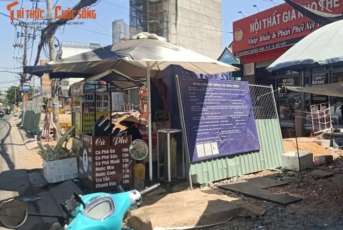  Bảng công bố công trình: Gói thầu xây dựng đường, đoạn từ Đường số 2 đến cuối tuyến (KM1+700 – KM2+455)