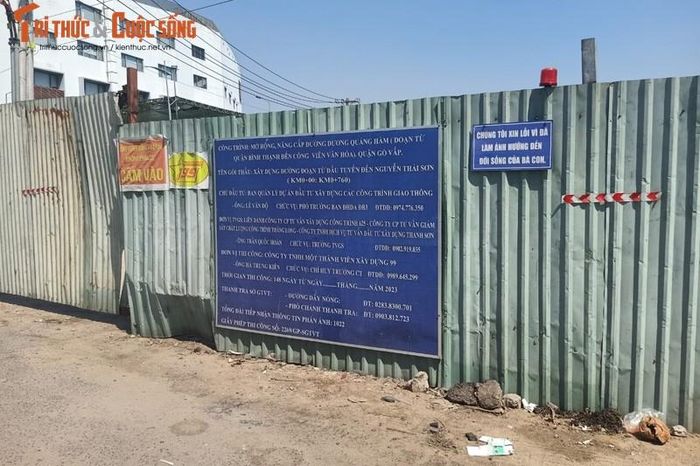  Bảng công bố công trình: Gói thầu xây dựng đường, đoạn từ đầu tuyến đến Nguyễn Thái Sơn (KM0+00 - KM0+760)