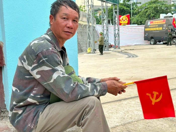 Ông Lò Văn Lún: “Được tham gia vào đội diễu hành, diễu binh là niềm vinh dự, tự hào của tôi”.