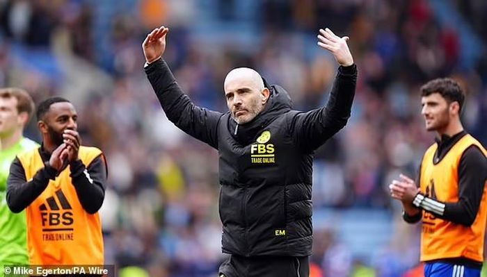 HLV Leicester Enzo Maresca đã đạt được mục tiêu chính của mình và có thể chơi Premier League cho mùa giải tới. Ảnh: PA Wire