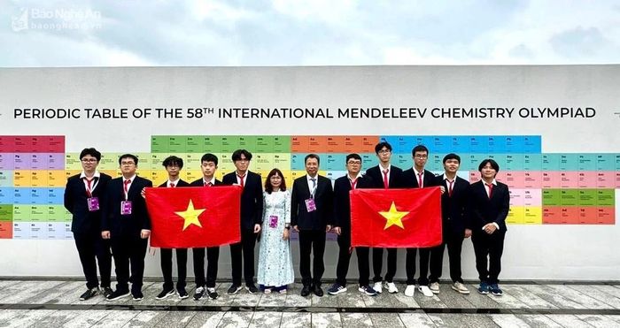  Đội tuyển Việt Nam tham gia Kỳ thi Olympiad Hóa học quốc tế Mendeleev. Ảnh: BTC 