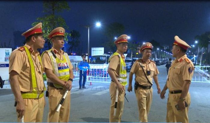 Phòng CSGT Công an tỉnh Hạ Long triển khai đảm bảo TTATGT tại TP Hạ Long.