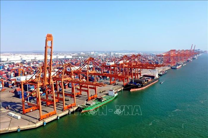 Quang cảnh cảng Khâm Châu thuộc tỉnh Quảng Tây, Trung Quốc. Ảnh: THX/TTXVN